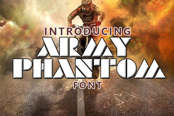 Army Phantom: A Stencil Display Font That Actually Works