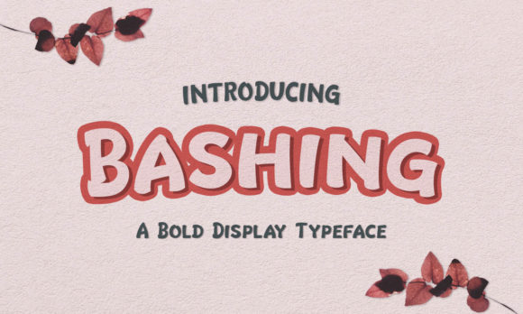 Bashing: A Bold Display Font for Digital Headlines