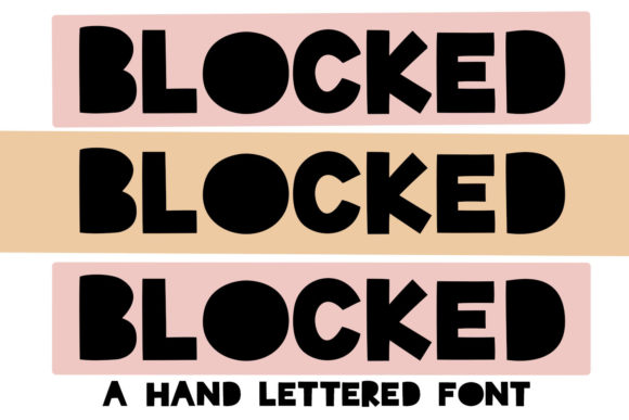 Blocked: A Bold, Architectural Display Font