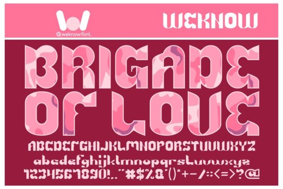 Brigade of Love: A Warm, Bold Display Font for Handmade Brands