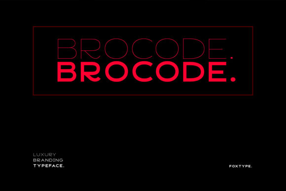 Brocode: A Display Font That Fits Like a Well-Worn Apron