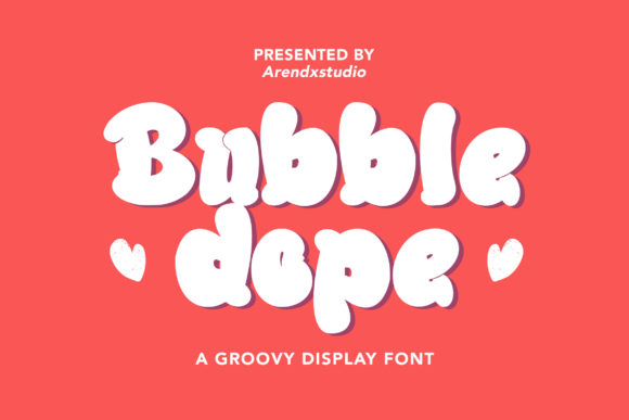 Bubble Dope: A Playful Display Font for Handmade Labels & Printables