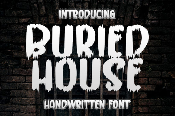 Buried House: A Spooky-Sharp Display Font for Brand Personality