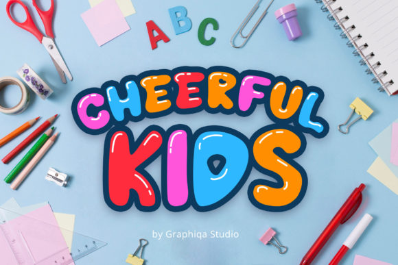 Cheerful Kids Font: A Playful Display Typeface for Kids’ Brands