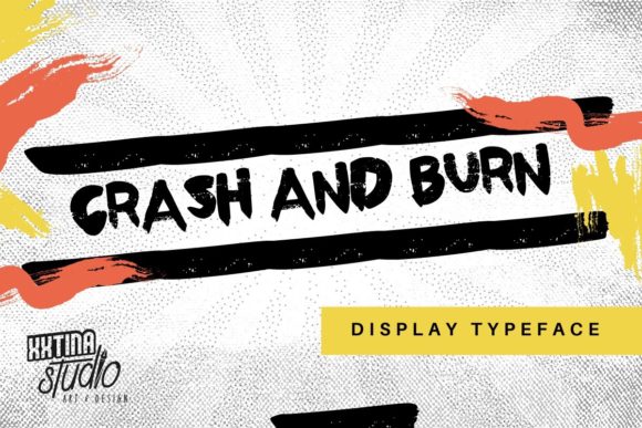Crash and Burn: A Grunge Display Typeface That Commands Attention