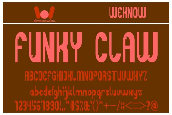 Funky Claw: A Bold Display Font for Digital Branding