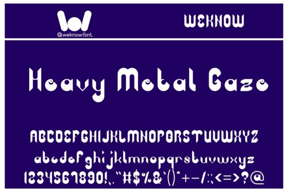 Heavy Metal Gaze: A Techno Display Font That Commands Attention