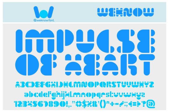 Impulse of Heart: A Futuristic Display Font That Elevates Real Branding