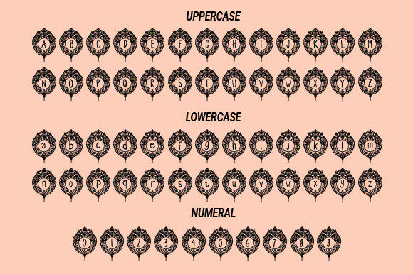 Java Fan Monogram: A Display Font with Elegant Fan Engraving