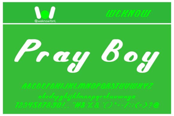 Pray Boy: A Display Font That Adds Personality Without Sacrificing Clarity