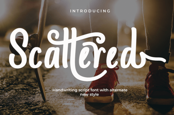 Scattered: A Whimsical Display Font for Digital Branding