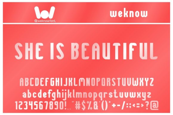 She is Beautiful: A Display Font That Speaks with Warmth and Strength