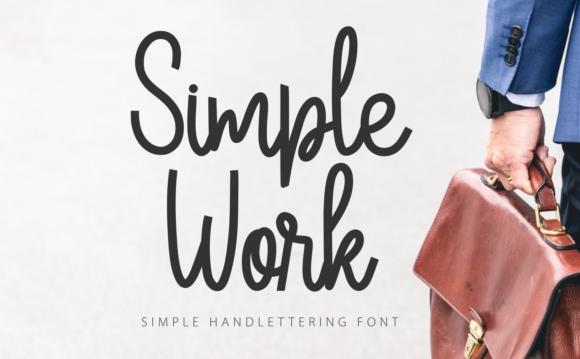 Simple Work: A Thoughtful Display Font for Calm, Confident Headlines