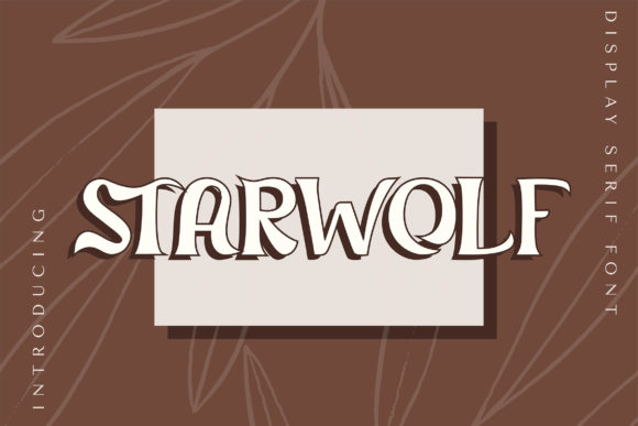 Starwolf Display Font for Small Business Branding