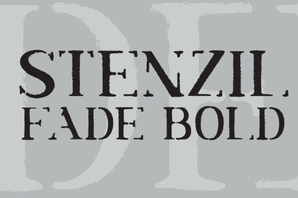 Stenzil Fade Bold: A Display Font That Commands Attention