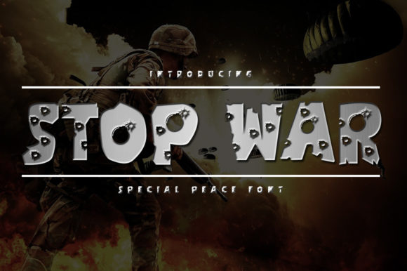 Stop War: A Fresh, Joyful Display Font for Brand Identity