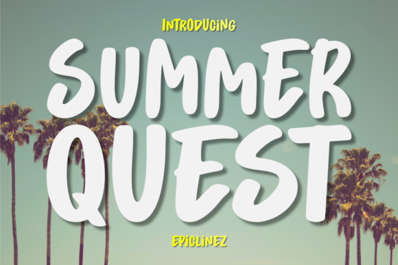 Summer Quest: A Display Font That Feels Like Sunlight