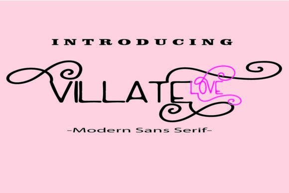 Villate Love: A Joyful Display Font for Handmade Creators